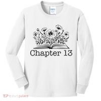Cute 13th Birthday Chapter 13 Nager Book Lover Kids Long Sleeve Shirt thumb 0