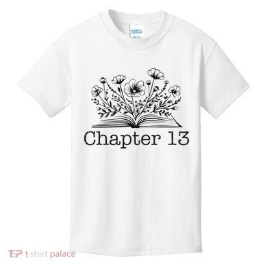 Cute 13th Birthday Chapter 13 Nager Book Lover Kids T-Shirt