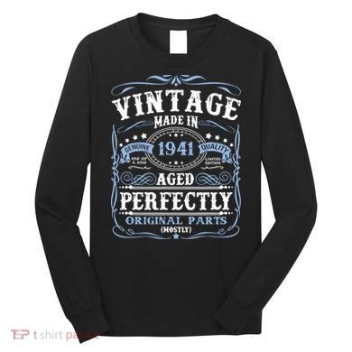 Classic 1941 Birthday Gift Long Sleeve Shirt