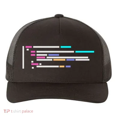 Code #1 Yupoong Adult 5-Panel Trucker Hat