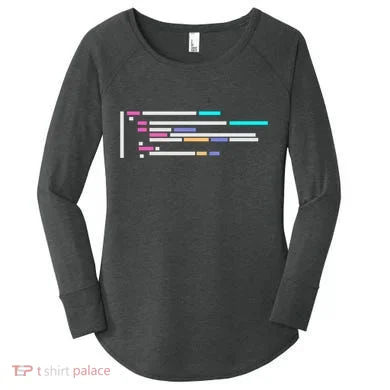Code #1 Women's Perfect Tri Tunic Long Sleeve Shirt