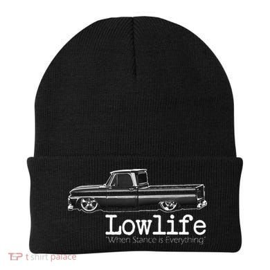Custom 10 Classic C10 Truck Lowlife Stance Is Everything Beanie