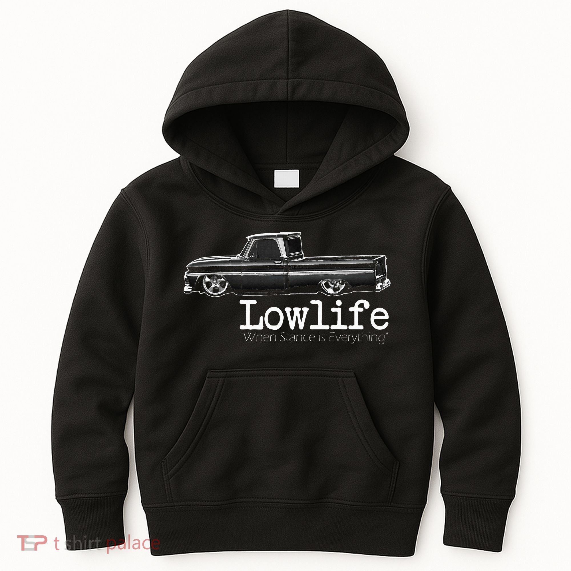 Custom 10 Classic C10 Truck Lowlife Stance Is Everything Kids Hoodie
