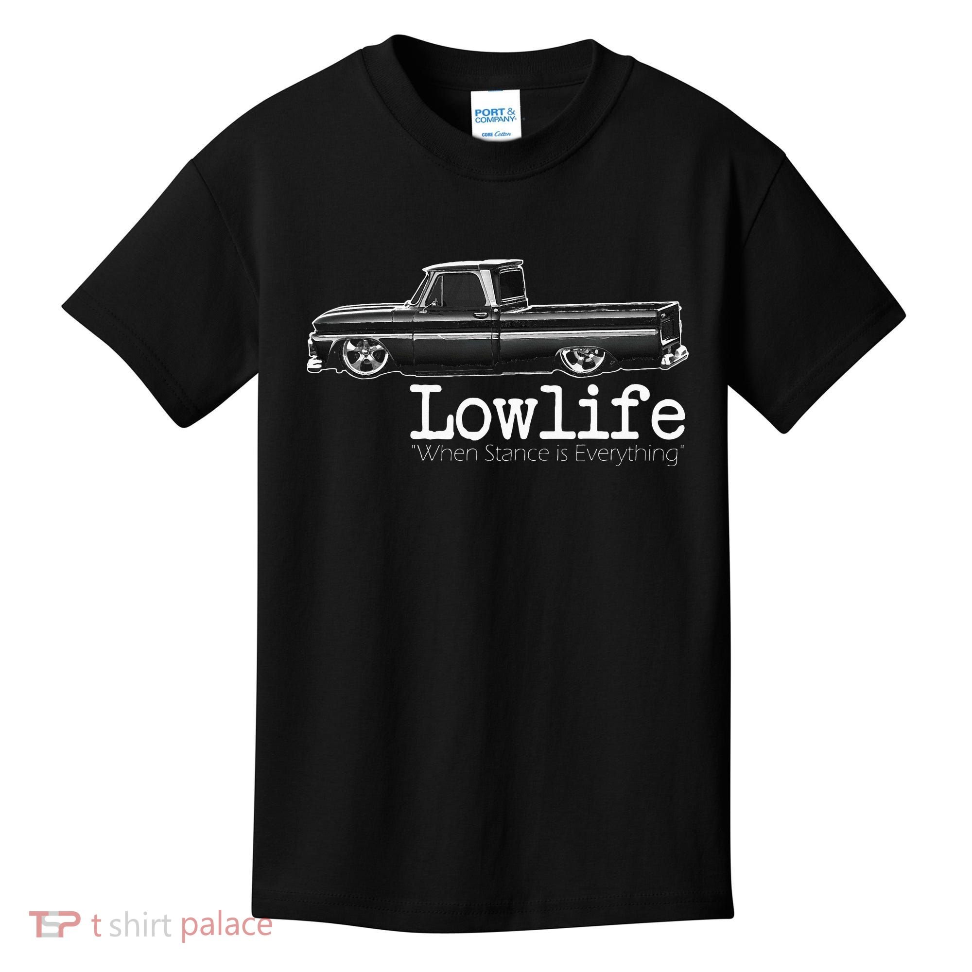 Custom 10 Classic C10 Truck Lowlife Stance Is Everything Kids T-Shirt