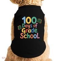 Celebrate 100 Days Of Grade School Funny Doggie Tank thumb 0