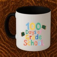 Celebrate 100 Days Of Grade School Funny Coffee Mug thumb 2