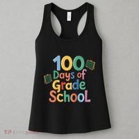 Celebrate 100 Days Of Grade School Funny Women's Tank Top thumb 3