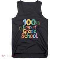 Celebrate 100 Days Of Grade School Funny Tank Top thumb 0