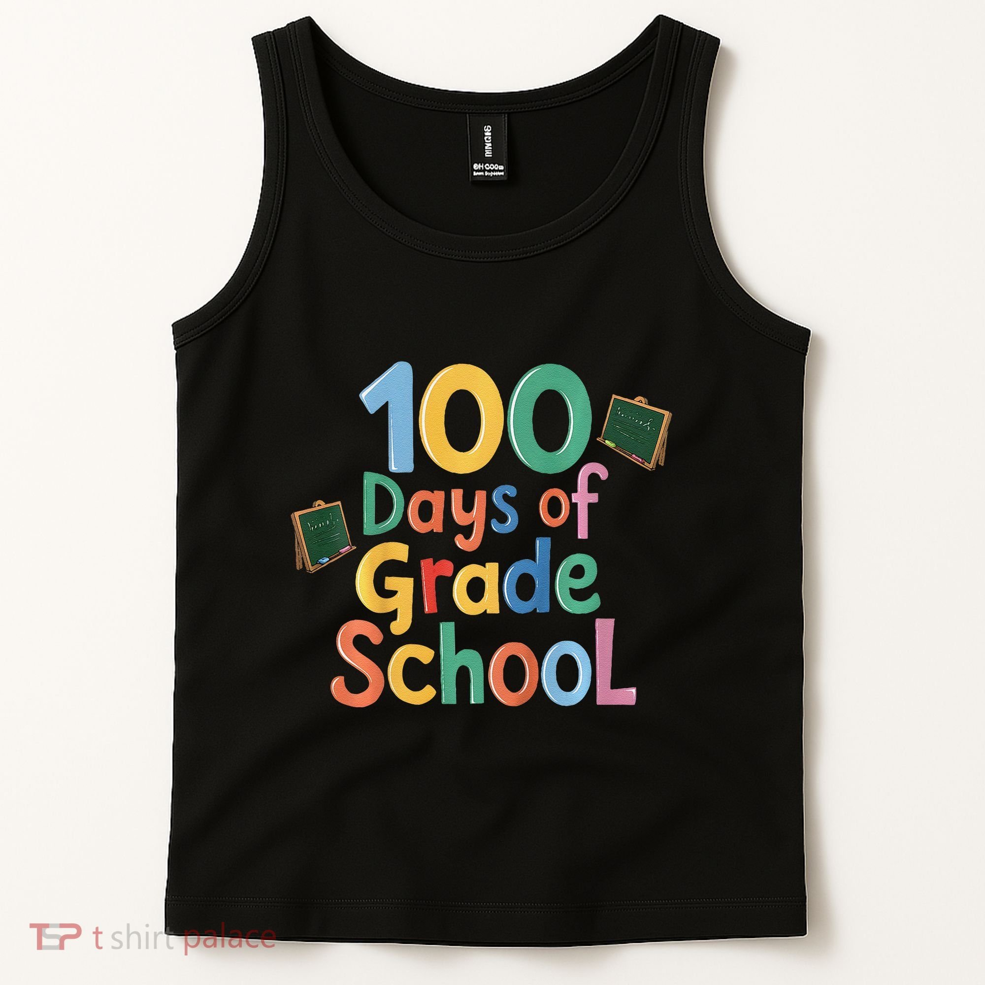 Celebrate 100 Days Of Grade School Funny Tank Top