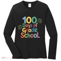 Celebrate 100 Days Of Grade School Funny Women's Long Sleeve Shirt thumb 0