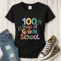 Celebrate 100 Days Of Grade School Funny Women's T-Shirt thumb 3