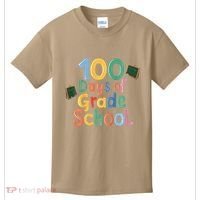 Celebrate 100 Days Of Grade School Funny Kids T-Shirt thumb 0