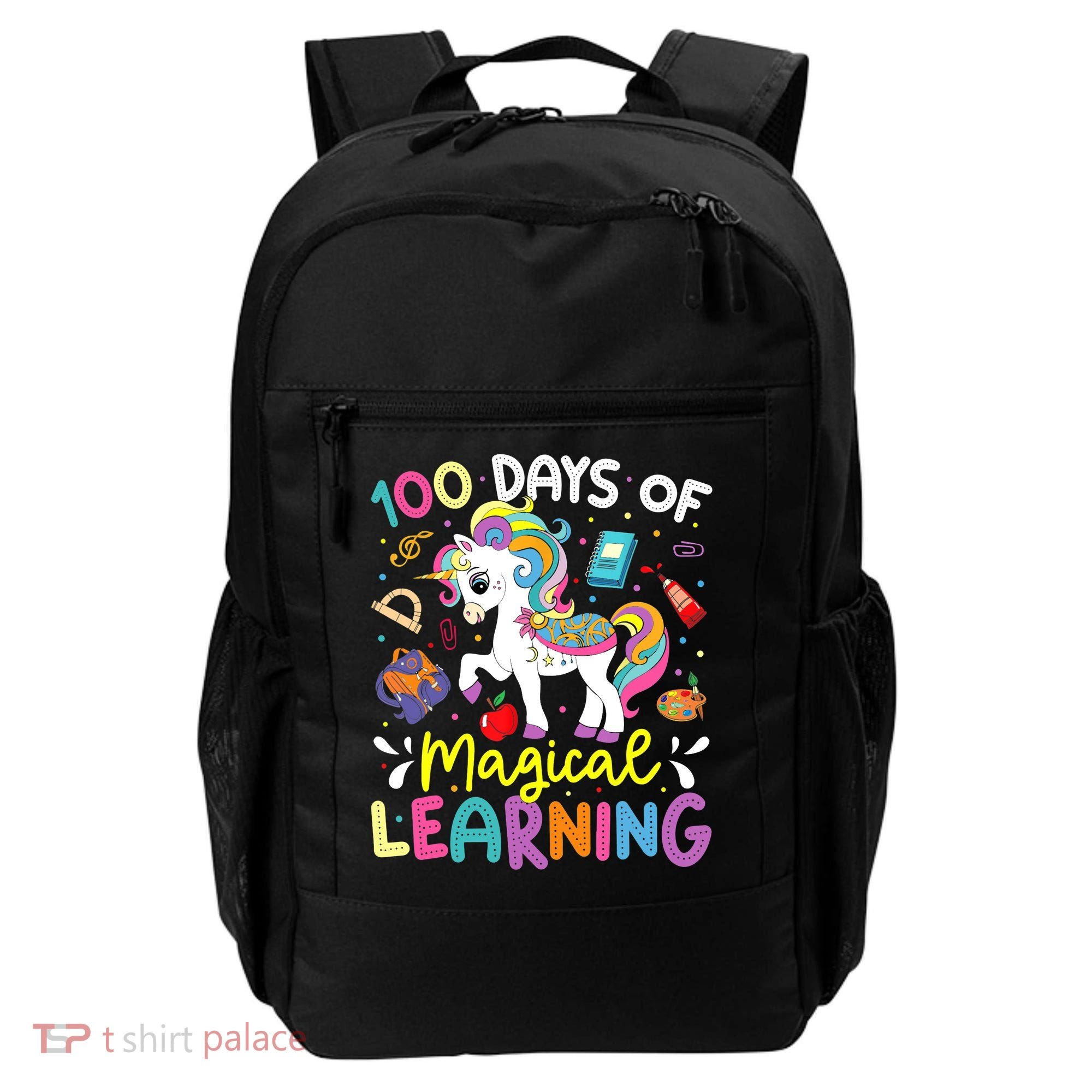 Cute 100 Days Of Magical Learning 100th Day School Unicorn Backpack