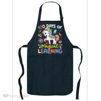 Cute 100 Days Of Magical Learning 100th Day School Unicorn Apron thumb 0
