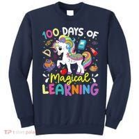Cute 100 Days Of Magical Learning 100th Day School Unicorn Sweatshirt thumb 0