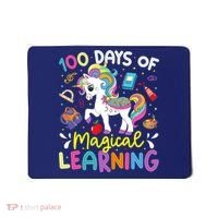 Cute 100 Days Of Magical Learning 100th Day School Unicorn Mousepad thumb 0