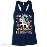 Cute 100 Days Of Magical Learning 100th Day School Unicorn Women's Tank Top thumb 0