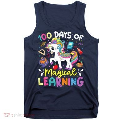 Cute 100 Days Of Magical Learning 100th Day School Unicorn Tank Top