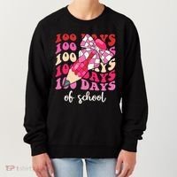 Cute 100 Days Of School Ribbon Bow Women's Sweatshirt thumb 0