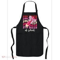 Cute 100 Days Of School Ribbon Bow Apron thumb 0
