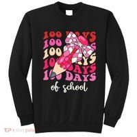 Cute 100 Days Of School Ribbon Bow Sweatshirt thumb 0