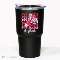 Cute 100 Days Of School Ribbon Bow Tumbler thumb 0