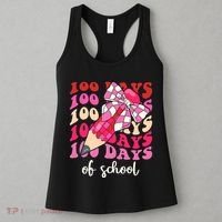 Cute 100 Days Of School Ribbon Bow Women's Tank Top thumb 3