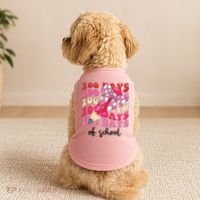 Cute 100 Days Of School Ribbon Bow Doggie Tank thumb 2