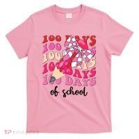 Cute 100 Days Of School Ribbon Bow T-Shirt thumb 0