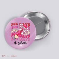 Cute 100 Days Of School Ribbon Bow Button thumb 0