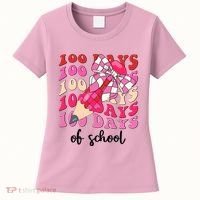 Cute 100 Days Of School Ribbon Bow Women's T-Shirt thumb 0
