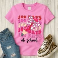 Cute 100 Days Of School Ribbon Bow Women's T-Shirt thumb 3