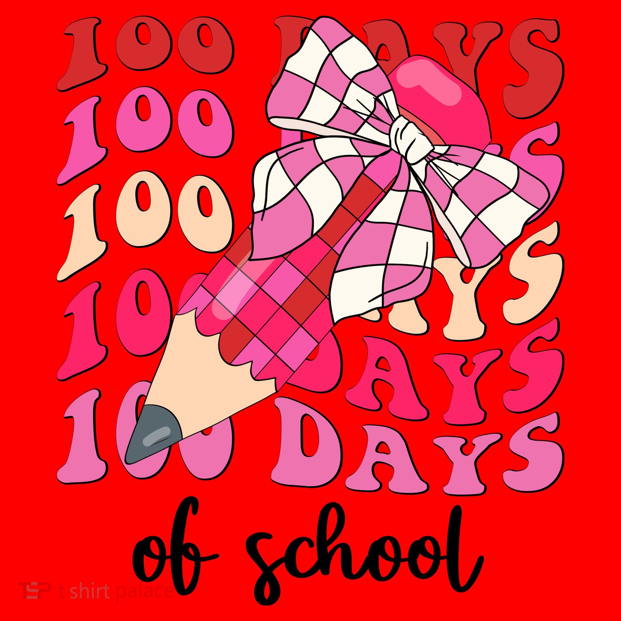 Cute 100 Days Of School Ribbon Bow Santa Hat