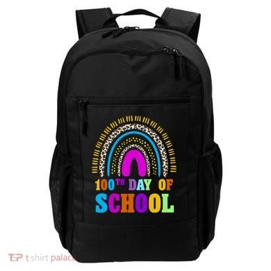 Cute 100th Day Of School Leopard Rainbow Backpack