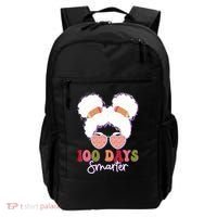 Cute 100 Days Smarter Afro Puff Girl Backpack thumb 0