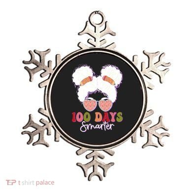 Cute 100 Days Smarter Afro Puff Girl Ornament