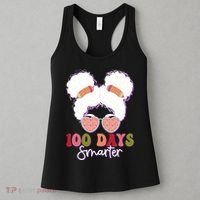 Cute 100 Days Smarter Afro Puff Girl Women's Tank Top thumb 3