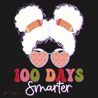 Cute 100 Days Smarter Afro Puff Girl Women's Tank Top thumb 5