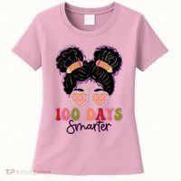 Cute 100 Days Smarter Afro Puff Girl Women's T-Shirt thumb 0