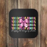Cute 100 Days Of School Coquette Bow Pencil Coaster thumb 0