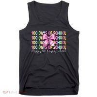 Cute 100 Days Of School Coquette Bow Pencil Tank Top thumb 0