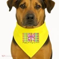 Cute 100 Days Of School Coquette Bow Pencil USA-Made Doggie Bandana thumb 1
