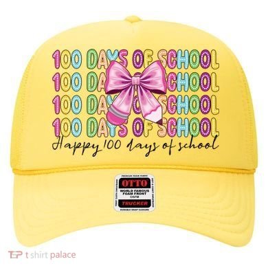 Cute 100 Days Of School Coquette Bow Pencil Hat