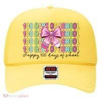 Cute 100 Days Of School Coquette Bow Pencil Hat thumb 0