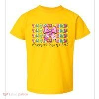 Cute 100 Days Of School Coquette Bow Pencil Toddler T-Shirt thumb 0