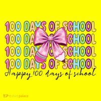 Cute 100 Days Of School Coquette Bow Pencil Women's T-Shirt thumb 6
