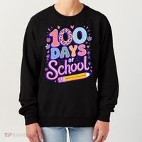 Cute 100 Days Of School Women's Sweatshirt thumb 0