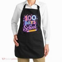 Cute 100 Days Of School Apron thumb 2