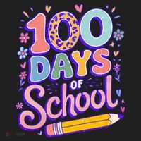 Cute 100 Days Of School Beanie thumb 2