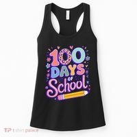 Cute 100 Days Of School Women's Tank Top thumb 0